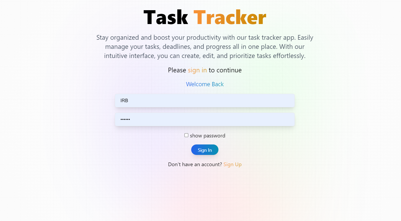 Task tracker